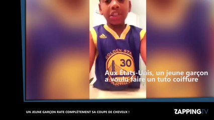 Le gros fail d’un jeune garçon qui veut se couper les cheveux tout seul