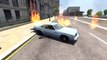 BeamNG drive Chained Cars against Bollard