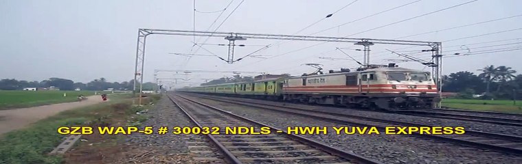 WAP-5 30032 Yuva Express does MPS at Jaugram