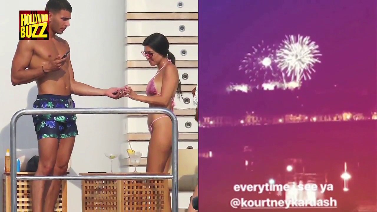 Kourtney Kardashian's Boyfriend Younes Bendjima Going Crazy For Her _ Hollywood Buzz
