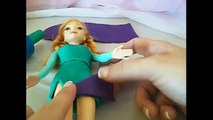 Frozen PLAY DOH Elsa Barbie Cheerleader Dress Up Disney Princess Anna and Elsa DisneyCarTo