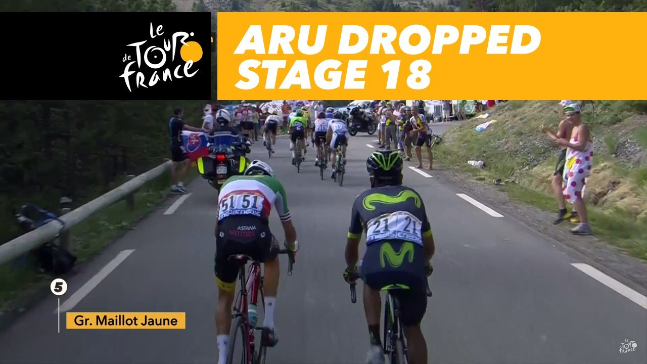 Aru lâché / dropped - Étape 18 / Stage 18 - Tour de France 2017