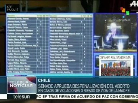 Senado de Chile aprueba la despenalización del aborto por 3 causales