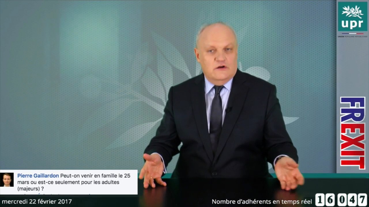 Que fera Asselineau le lendemain de sa victoire à la présidentielle