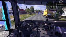 Fr dans Scandinavie simulateur un camion Mercedes benz antos tandem euro 2