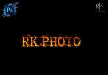 How to make Fire Text effects  Photoshop