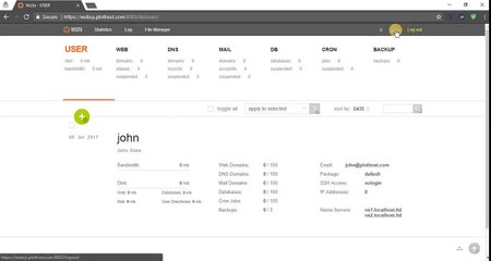 How to change Vesta account preferences