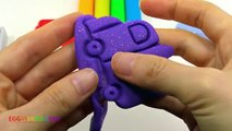Modelling Clay CARS Molds Fun & Creative for Children Learn Colors Playing Kids Play Doh D