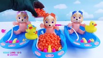 Bébé Baignoire Bonbons les couleurs poupée complet dans Apprendre patrouille patte jouet Playdoh Dippin Dots Surprises