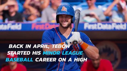 #FlashbackFriday: Tim Tebow hits a home run in baseball debut
