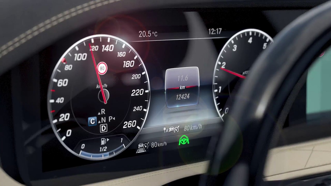 Die neue Mercedes-Benz S-Klasse - Aktiver Abstands-Assistent DISTRONIC - Aktiver Geschwindigkeitslimit-Assistant