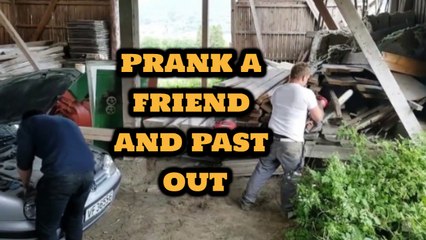 Guy prepares prank to is friend to the point of fainting