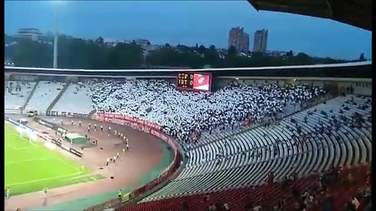 Delije - Koreografija / Crvena zvezda - Irtis 20.07.2017.