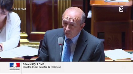 Au Sénat, Gérard Collomb a apporté son "petit compteur" de la dette publique