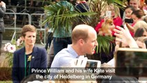 British royals Will and Kate take to the water in Heidelberg