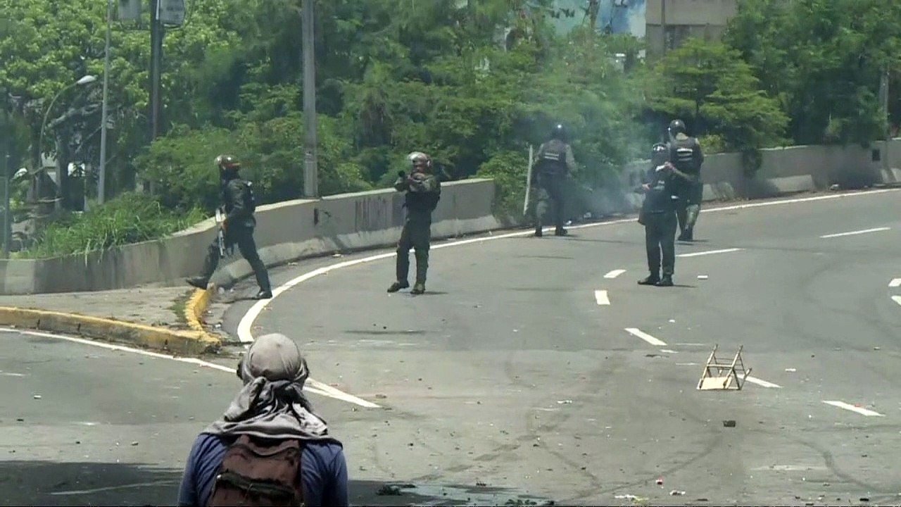 Confrontos em Caracas