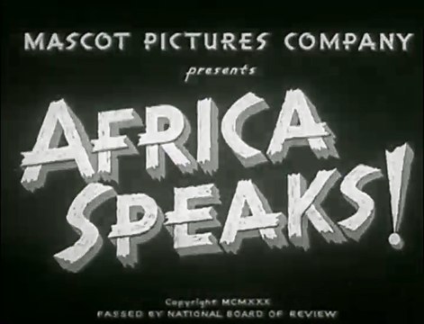 Africa Speaks 1930