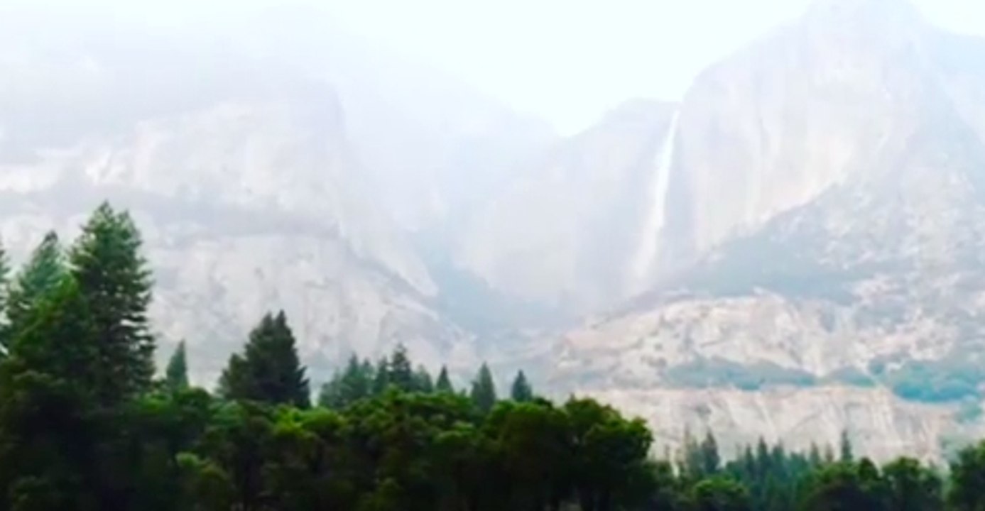 Yosemite National Park's Iconic Scenery Shrouded By Smoke From Detwiler Fire