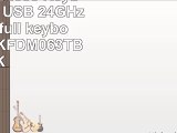 Elecom Wireless Keyboard 24GHz  USB 24GHz wireless full keyboard black TKFDM063TBK