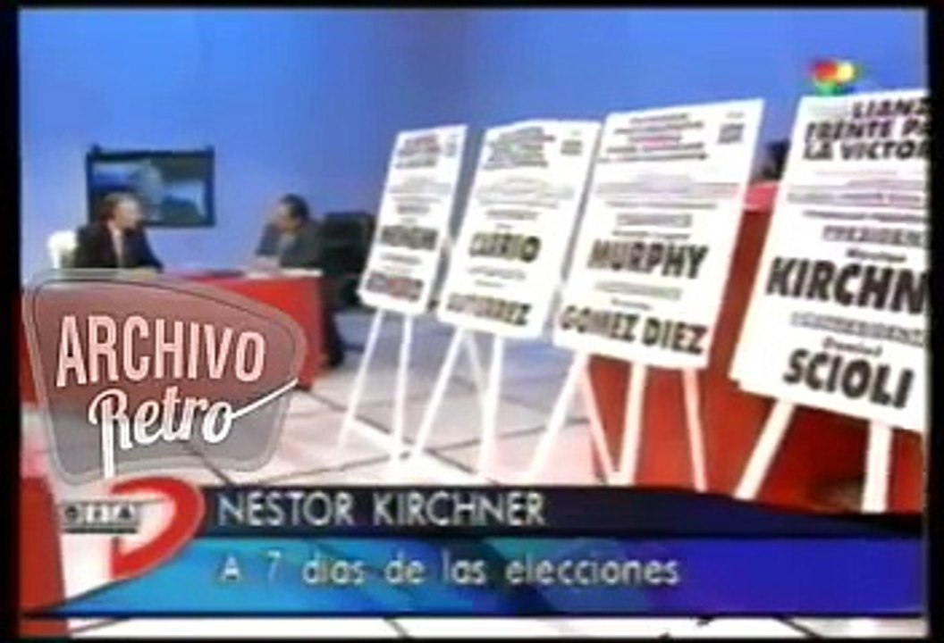 Jorge Lanata con Nestor Kirchner Entrevista Elecciones presidenciales 2003