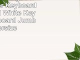 BigKeys LX Large Print Computer Keyboard USB Wired White Keys with Keyboard Jumbo