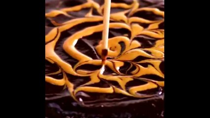 كيك الشوكولا مع زبدة الفستق السوداني beanuts butter cake with chocolate