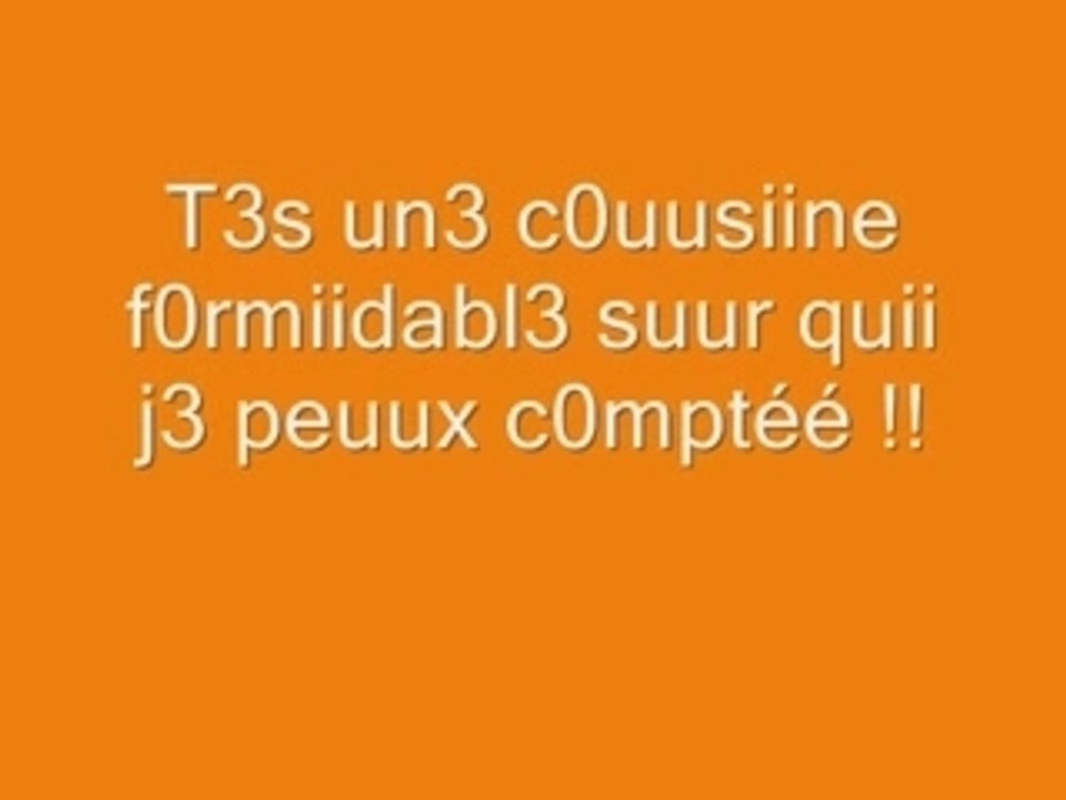 Moi et ma couzine cherie