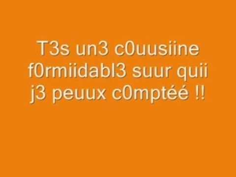 Moi et ma couzine cherie