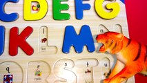Lets Learn ABC Alphabets with Wooden Puzzle -Melissa & Doug-Easy Learning for Children n T