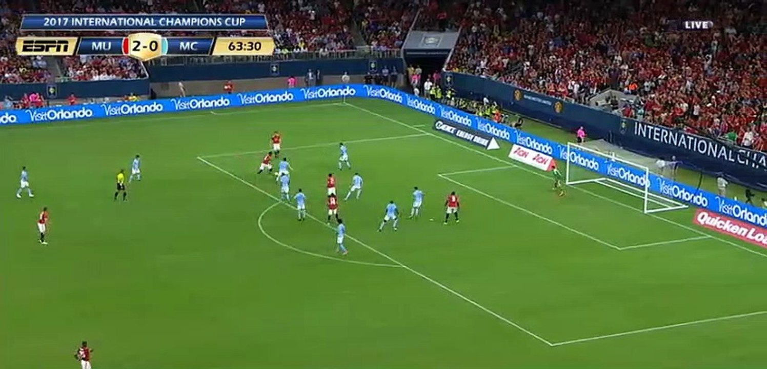 Paul Pogba Incredible Miss HD - Manchester United 2-0 Manchester City
