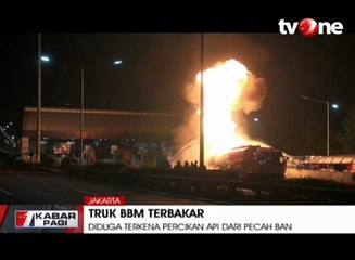 Truk BBM Terbakar, Jalan Tol Ditutup