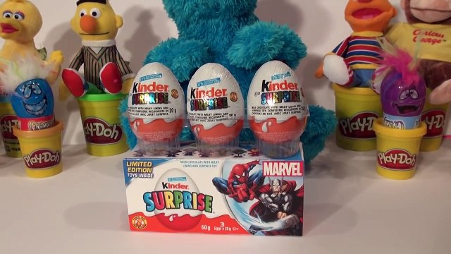 Un et un à un un à et gros oiseau biscuit croquer des œufs monstre le le le le la avec 6 sorties kinder countn bert ernie