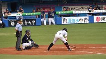 加藤翔平 一塁へ内野安打 大きいのは打てるは足が速い 20170717 千葉ロッテマリーンズ