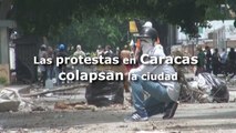 Las protestas contra Maduro colapsan Caracas