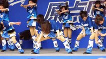 4K60fps 大迫力 チアドラのアクロバットは本当にスゴイ！セクシー♥️D-STAGE LIVE！Japanese baseball cheerleader wonderful acrobatics