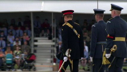 Prince Harry presents new Colour to RAF regiment