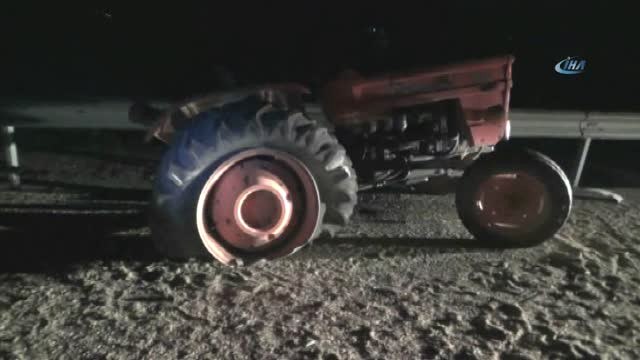 Otobüs, Traktörü İkiye Böldü: 2 Yaralı