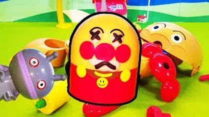 アンパンマン アニメおもちゃ アンパンマン号を修理しよう❤だだんだんのいたずら animation Anpanman Toy