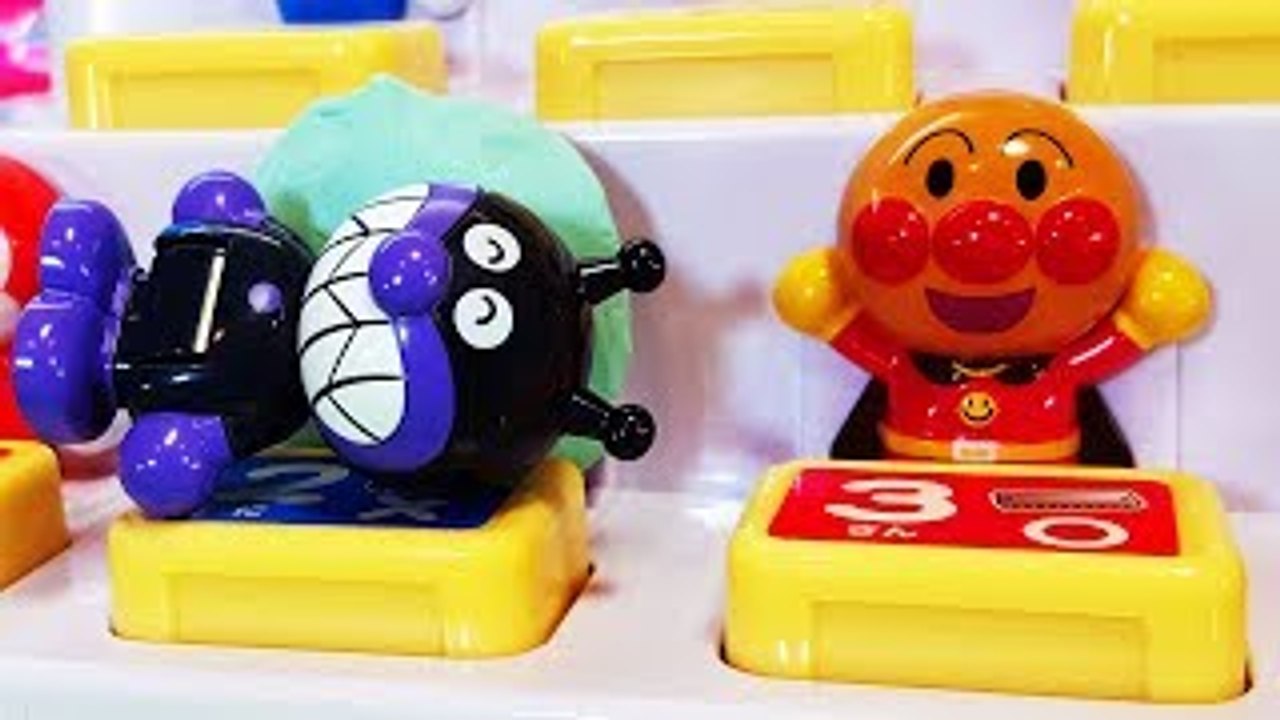 アンパンマン アニメおもちゃ 寝坊しちゃったバイキンマン❤スイッチいろいろも出てくるよ animation Anpanman Toy