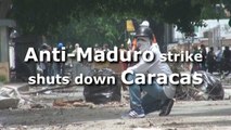 Anti-Maduro strike shuts down Caracas