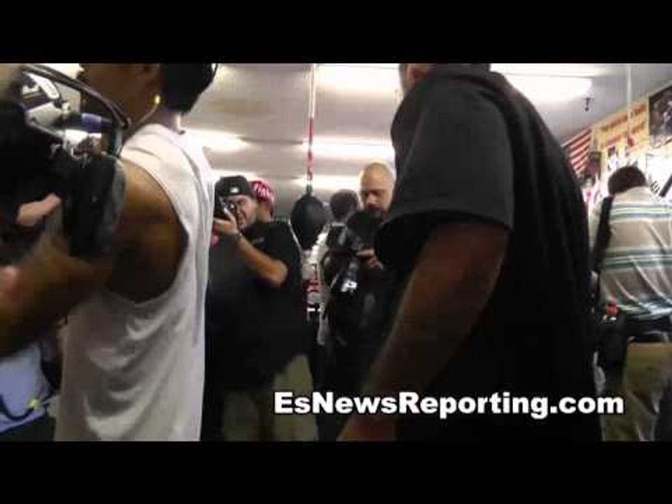Fighters Hitting Speed Bag