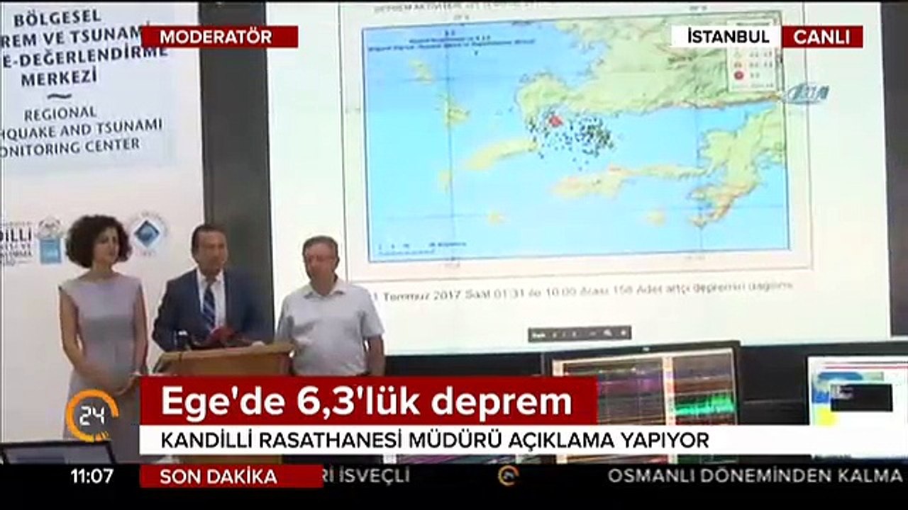 Kandilli'den Ege'de meydana depreme ilişkin ilk açıklama!