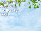 DURAGADGET FRENCH AZERTY Black Micro USB Keyboard Case With BONUS Stylus Pen For Acer