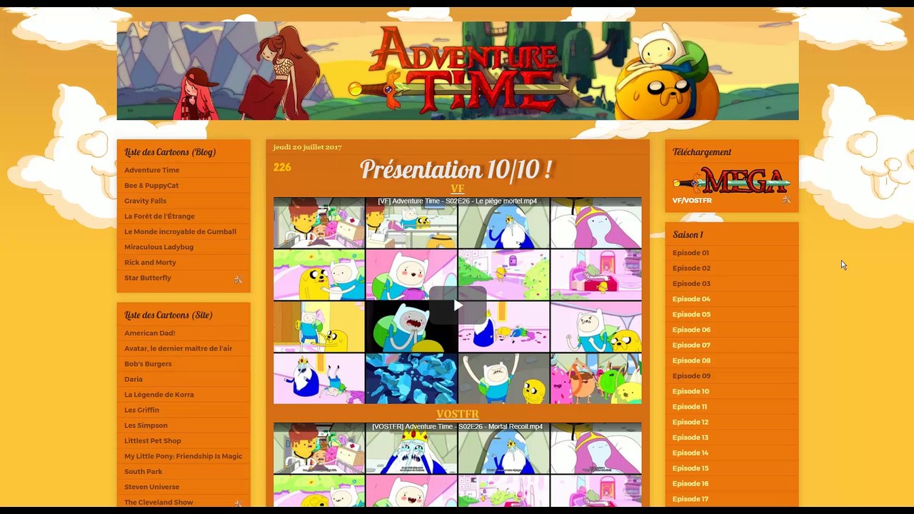 VOSTFR] Adventure Time - Saison 2 par Adventure Time - VF & VOSTFR (1080P)  - Dailymotion