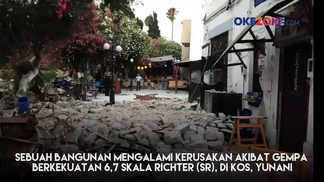 Ini Kerusakan Bangunan Akibat Gempa 6,7 SR di Yunani
