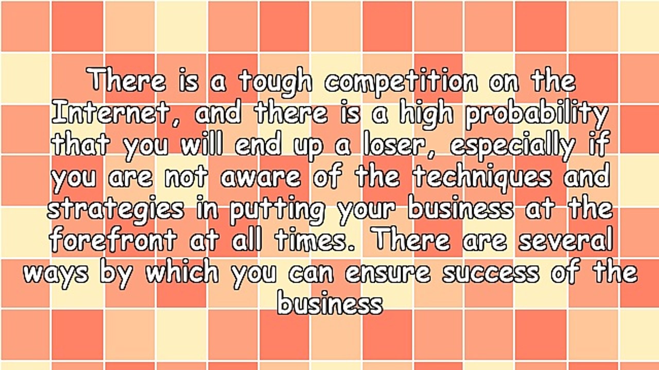 Online Business - Tactics and Strategies