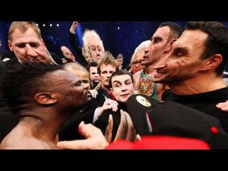chisora and haye exchange blows