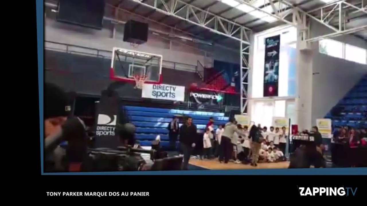 Tony Parker marque dos au panier depuis le milieu du terrain (vidéo)