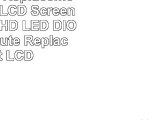 Dell Wghk8 Replacement LAPTOP LCD Screen 156 WXGA HD LED DIODE Substitute Replacement