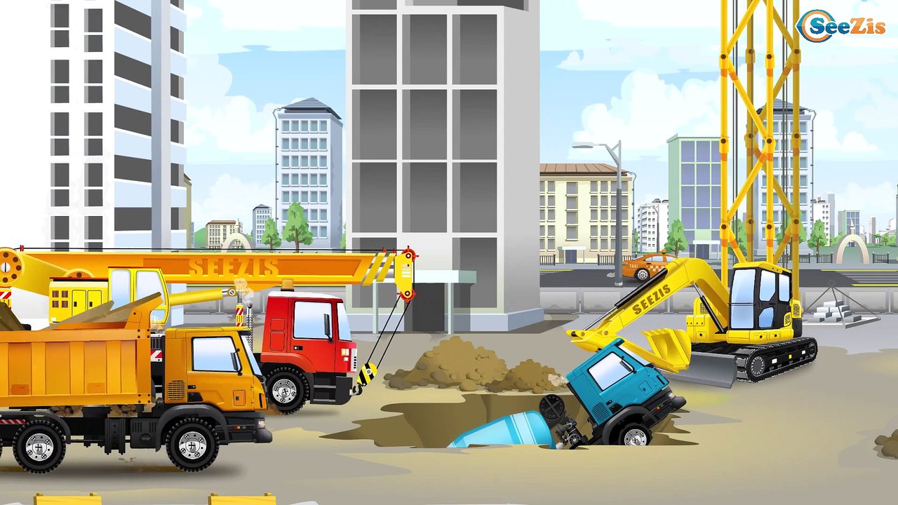 Traktor i Koparka - Pracowici przyjaciół w Mieście | Bajki dla dzieci - Tractors for kids